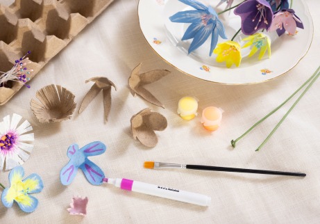 Image d'inspiration - Les fleurs de P&acirc;ques sont produites par des plateaux &agrave; &oelig;ufs