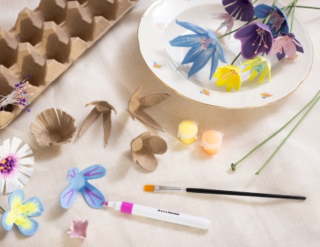 Image d'inspiration - Les fleurs de P&acirc;ques sont produites par des plateaux &agrave; &oelig;ufs