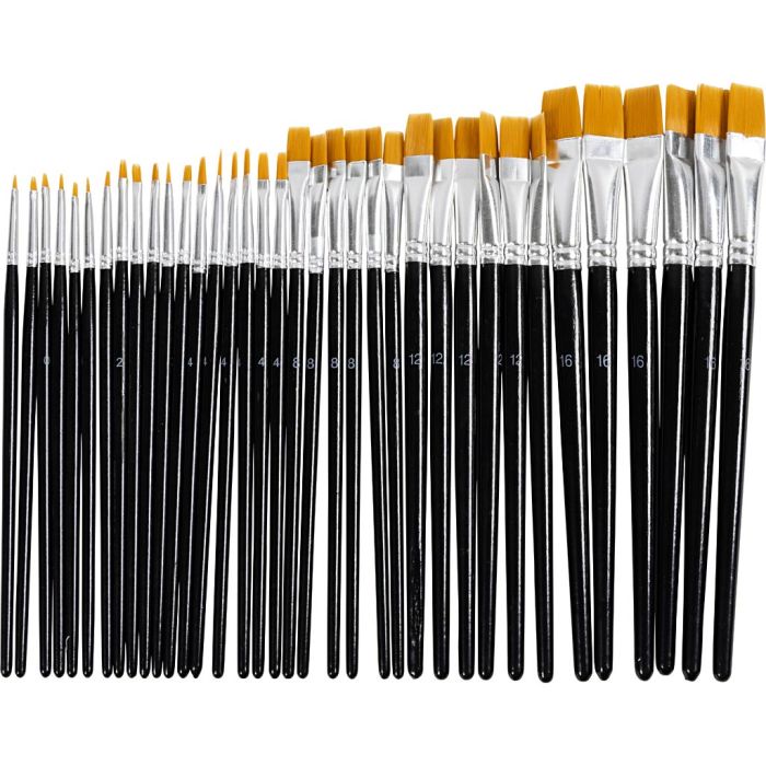 Set de Pinceaux YellowLine, dim. 0+2+4+8+12+16, 36 pièces/ 1 Pq.