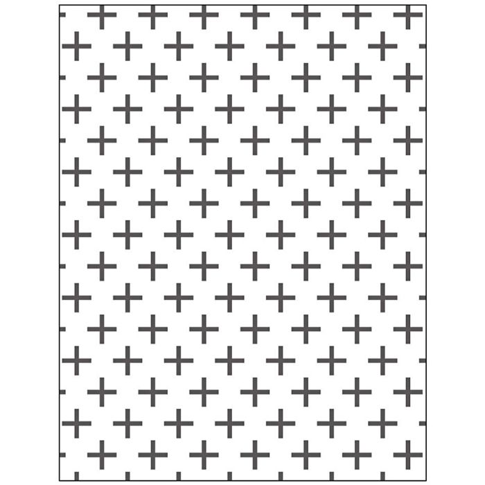 Gabarit d'embossage, Motif de croix, dim. 11x14 cm, ép. 2 mm, 1 pièce