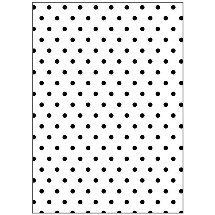 Gabarit d'embossage, Motif de points, dim. 13x18,5 cm, ép. 2 mm, 1 pièce