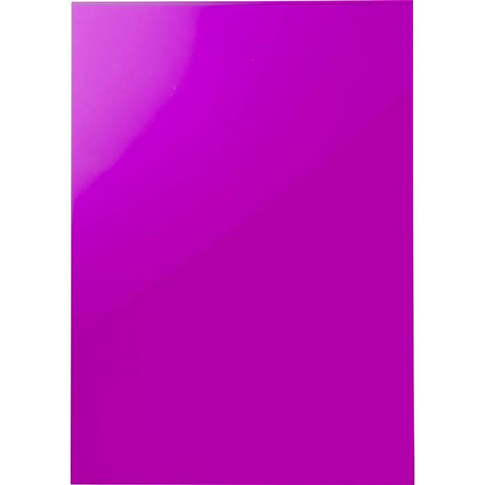 A4, ép. 3 mm, violet transparent, 1 pièce