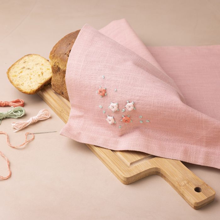 Serviette brodée