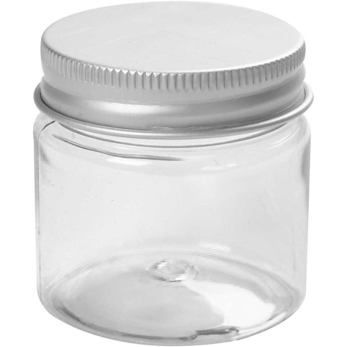Pot à couvercle vissé, H : 45 mm, d 44 mm, 50 ml, 10 pièces/ 1 Pq.