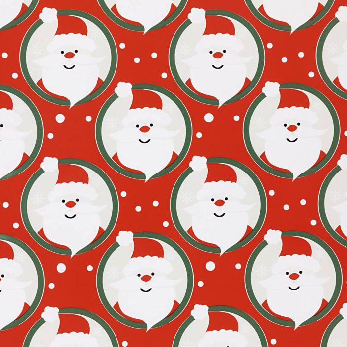 Papier cadeau, Père Noël, L : 50 cm, 80 gr, 5 m/ 1 rouleau