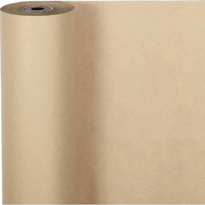 Papier cadeau, L : 50 cm, 70 gr, naturel, 100 m/ 1 rouleau