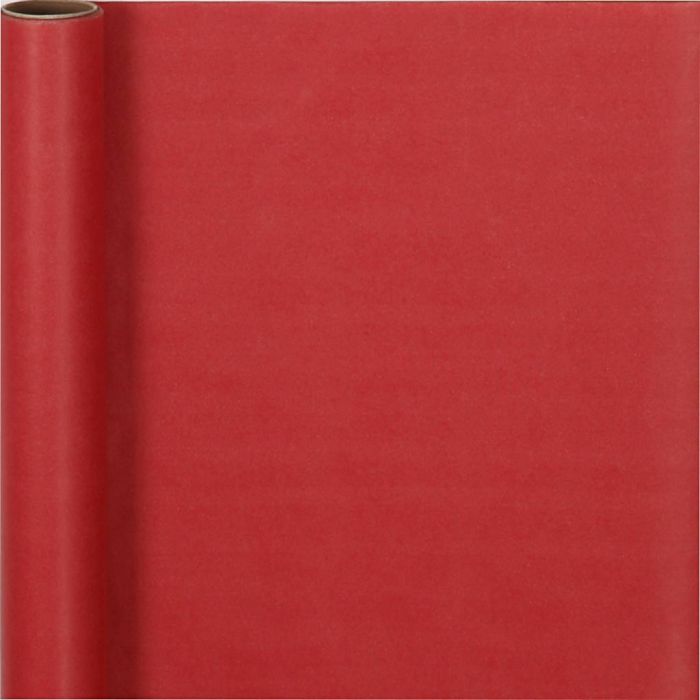 Papier cadeau, L : 50 cm, 70 gr, rouge, 5 m/ 1 rouleau