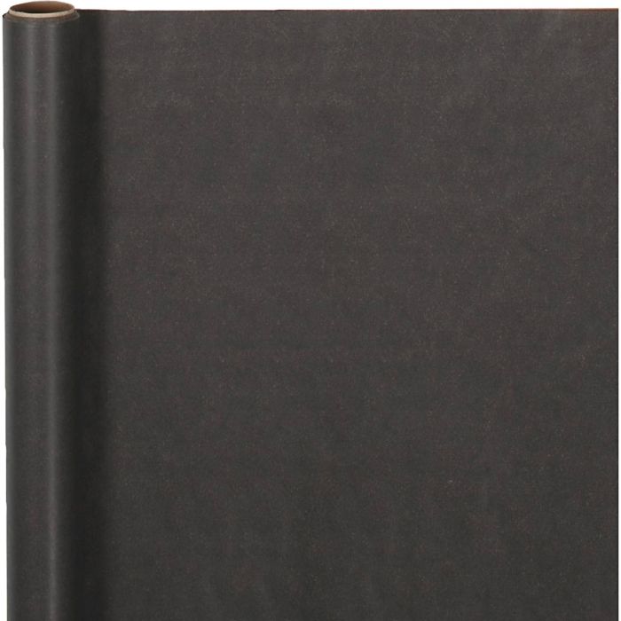 Papier cadeau, L : 50 cm, 70 gr, noir, 5 m/ 1 rouleau