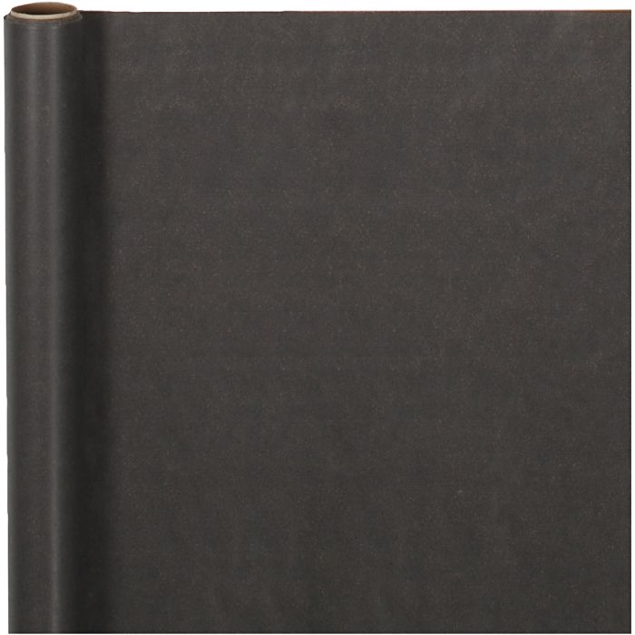 Papier cadeau, L : 50 cm, 60 gr, noir, 5 m/ 1 rouleau