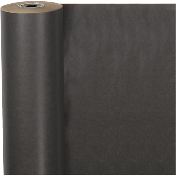 Papier cadeau, L : 50 cm, 60 gr, noir, 100 m/ 1 rouleau