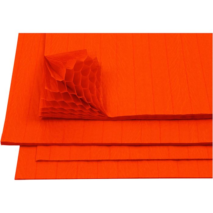 Papier Concertina, feuille 28x17,8 cm, orange, 8 flles/ 1 Pq.