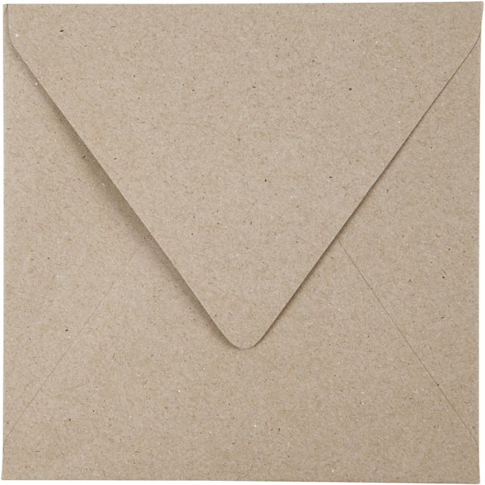 Enveloppe, dimension enveloppes 16x16 cm, 120, naturel, 50 pièces/ 1 Pq.