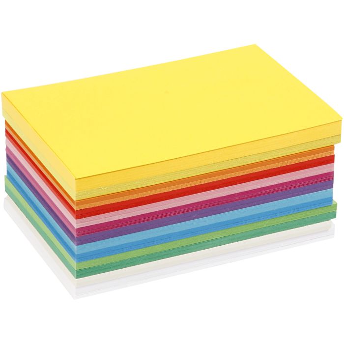 Carton de Printemps, A6, feuille 105x148 mm, 180 gr, ass. de couleurs, 300 flles ass./ 1 Pq.