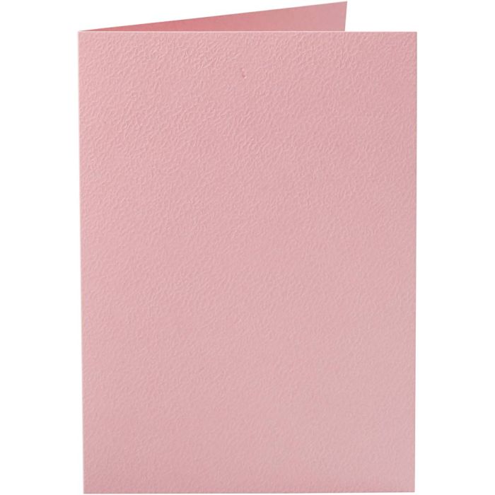 Cartes, dimension carte 10,5x15 cm, 220 gr, rose, 10 pièces/ 1 Pq.