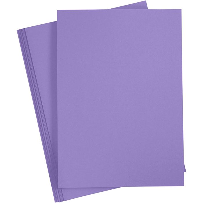 Papier cartonné, A5, 180 gr, violet foncé, 100 flles/ 1 Pq.
