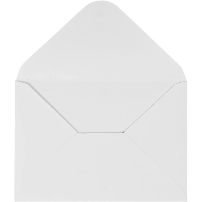 Enveloppes, dimension enveloppes 11,5x16 cm, 110, blanc, 10 pièces/ 1 Pq.