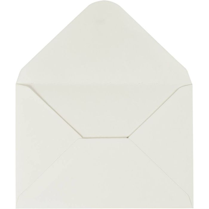 Enveloppes, dimension enveloppes 11,5x16 cm, 110, blanc cassé, 10 pièces/ 1 Pq.