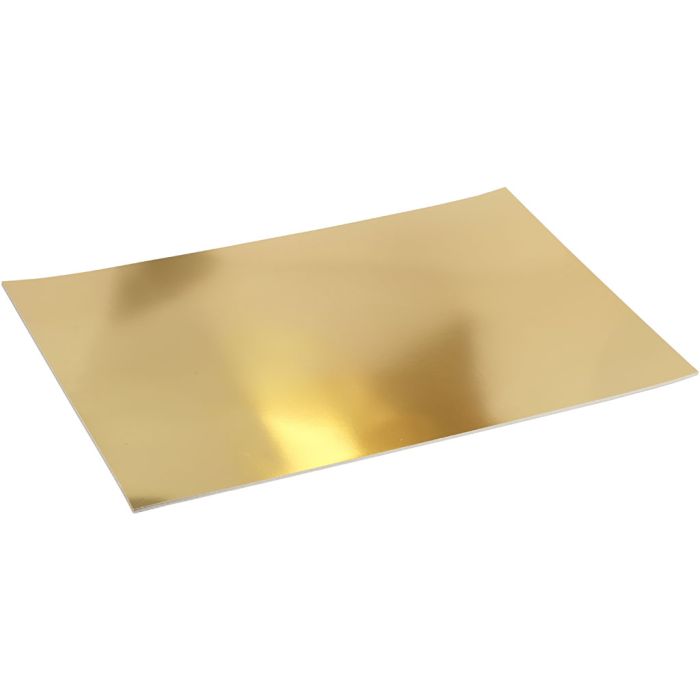Papier métallisé, A2, feuille 420x594 mm, 280 gr, or, 10 flles/ 1 Pq.