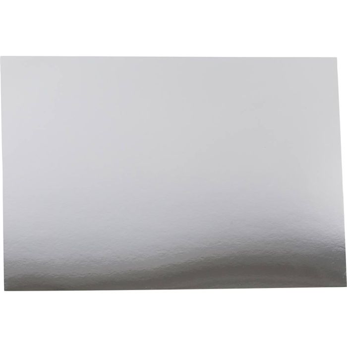 Papier métallisé, A2, feuille 420x594 mm, 280 gr, argent, 10 flles/ 1 Pq.