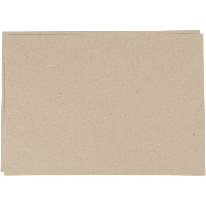 Papier Kraft, A2, feuille 420x594 mm, 135 gr, brun gris, 500 flles/ 1 Pq.