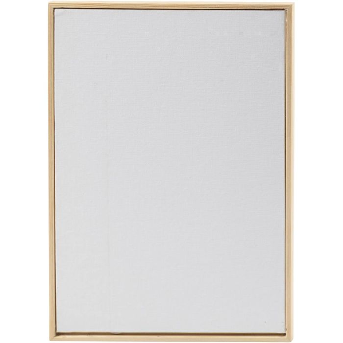 Panneau en carton entoilé avec cadre, A4, dim. 21x29,7 cm, 280 gr, blanc, 1 pièce