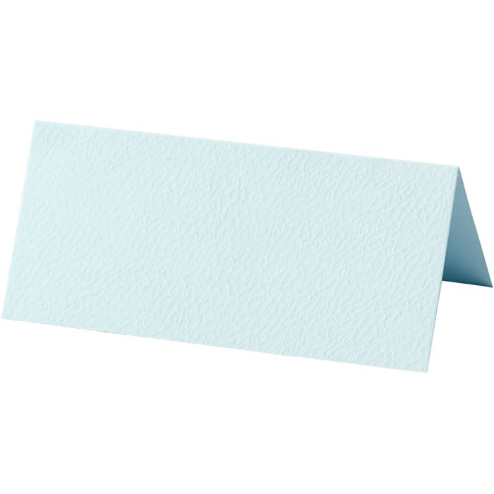 Marque-places, dim. 9x4 cm, 220 gr, bleu clair, 20 pièces/ 1 Pq.