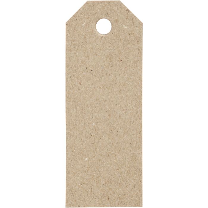 Étiquettes en carton, dim. 3x8 cm, 220 gr, naturel, 20 pièces/ 1 Pq.