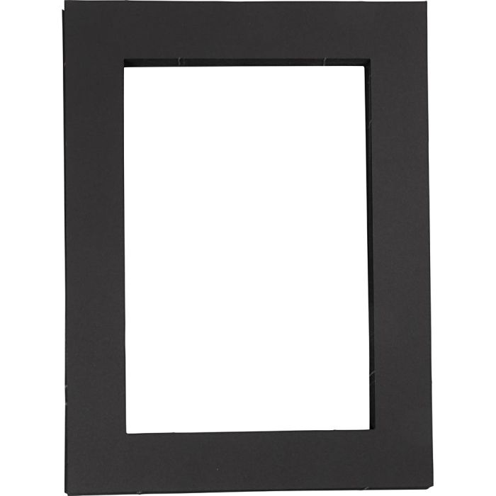 Passe-partout, A4, feuille 25x34 cm, ép. 0.4 mm, 270 gr, noir, 25 pièces/ 1 Pq.