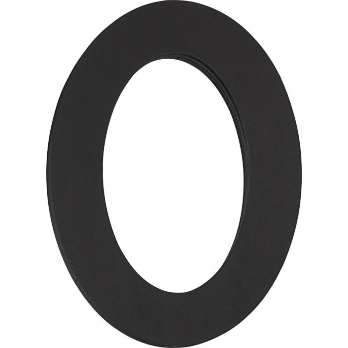 Passe-partout, A5, ép. 0,4 mm, ovale, 270 gr, noir, 25 pièces/ 1 Pq.
