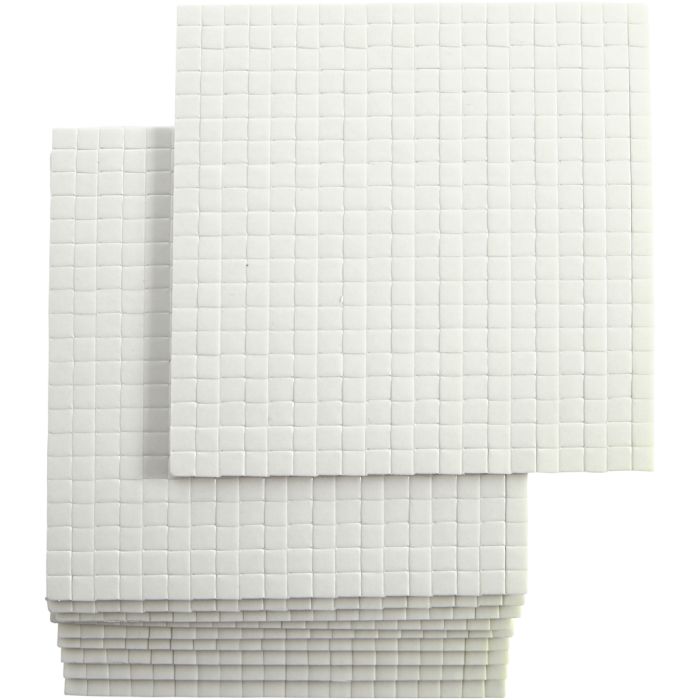 Coussinets 3D, dim. 5x5 mm, ép. 3 mm, 10x400 pièces/ 1 Pq.
