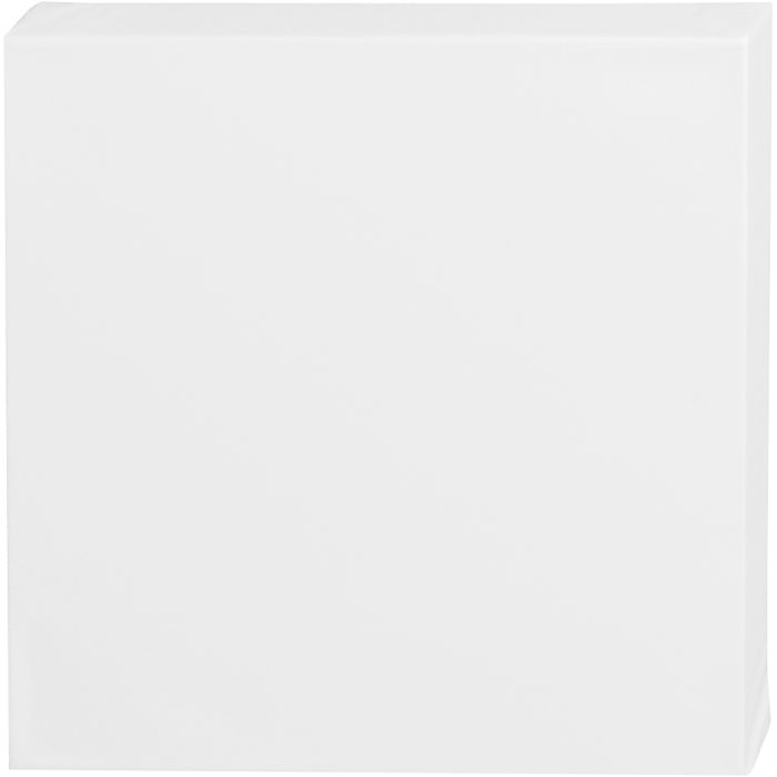 Châssis entoilés, P: 3,7 cm, dim. 30x30 cm, 360 gr, blanc, 1 pièce