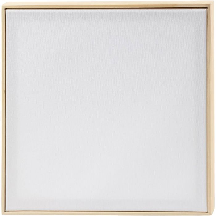 Châssis entoilés avec cadre, dim. 30x30 cm, 280 gr, blanc, 10 pièces/ 1 Pq.