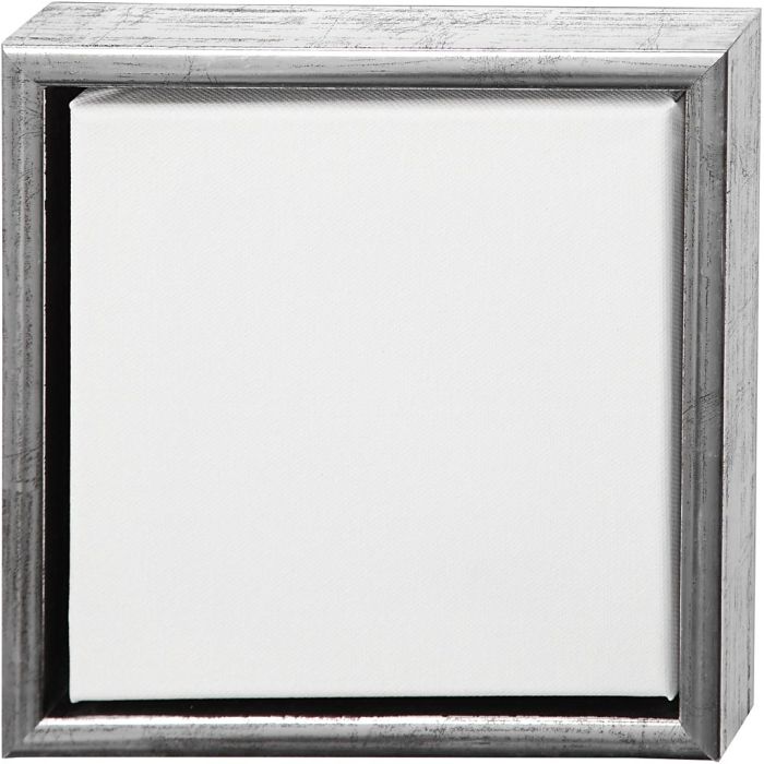 Entoile avec Cadre en Bois, dim. 20x20 cm, 360 gr, blanc, 6 pièces/ 1 Pq.
