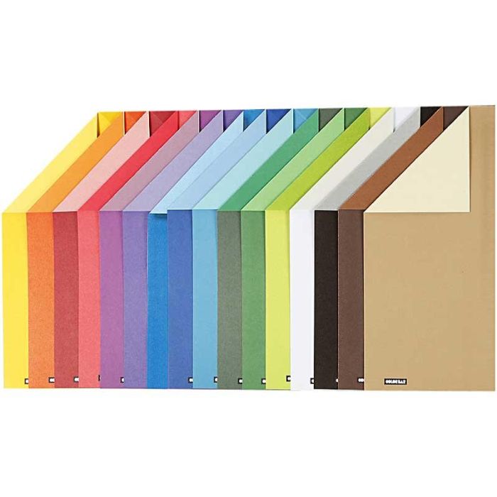Papier Color Bar, A4, feuille 210x297 mm, 100 gr, 16 flles ass./ 1 Pq.
