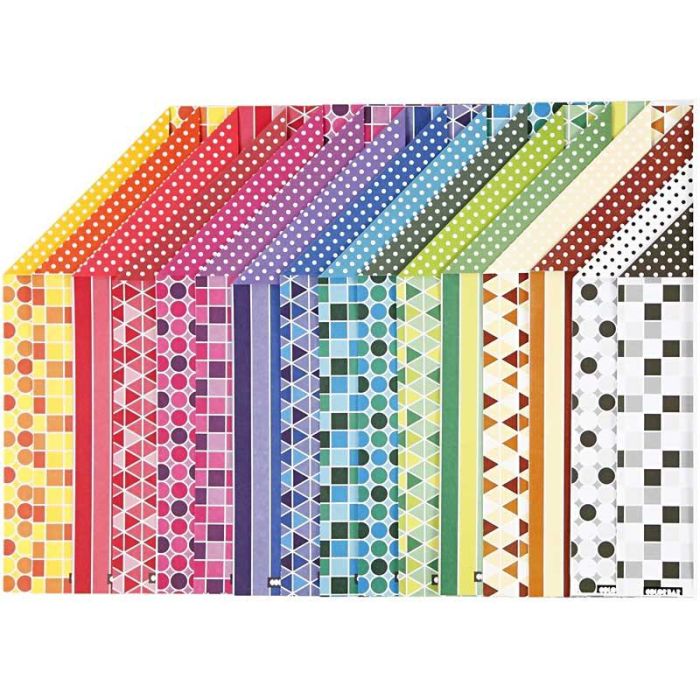 Papier Color Bar, A4, feuille 210x297 mm, 100 gr, 16 flles ass./ 1 Pq.