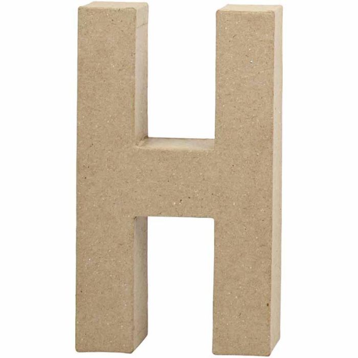 Lettre, H, H : 20,2 cm, L : 11,2 cm, ép. 2,5 cm, 1 pièce