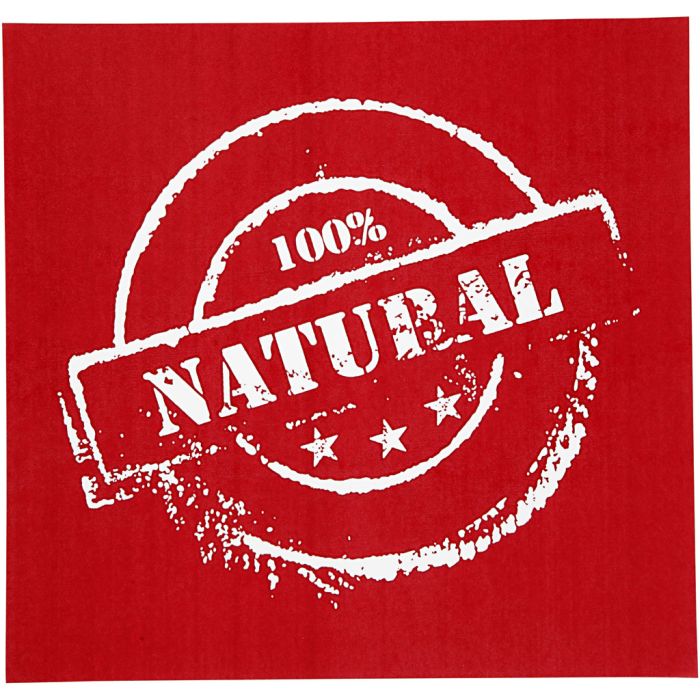 Pochoirs, 100% natural, feuille 20x22 cm, 1 flles