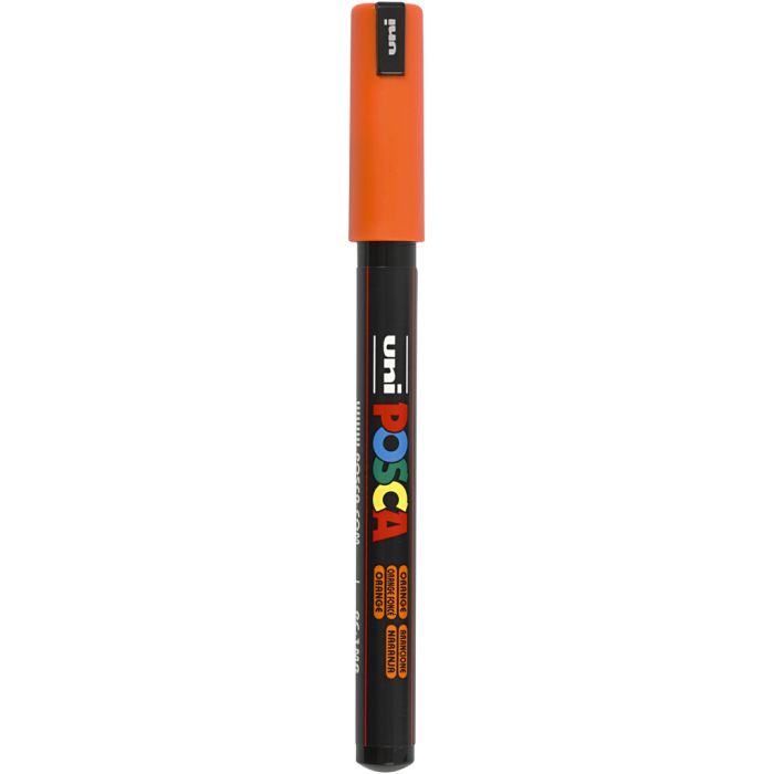 Marqueur Posca, dim. PC-1MR, trait 0,7 mm, extra fin, orange, 1 pièce