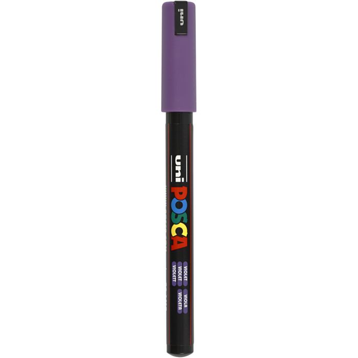 Marqueur Posca, dim. PC-1MR, trait 0,7 mm, extra fin, violet, 1 pièce