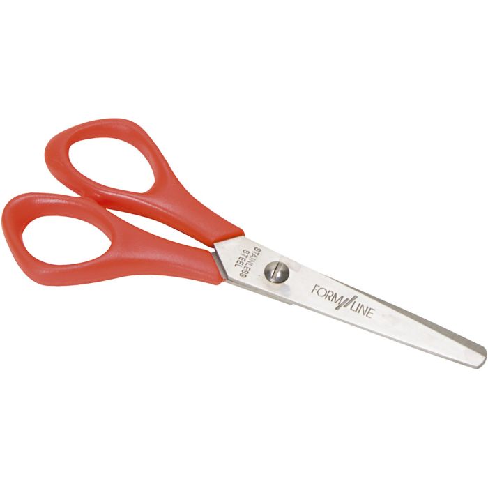 Ciseaux Scolaires, L : 14 cm, rund, gaucher, 12 pièces/ 1 Pq.