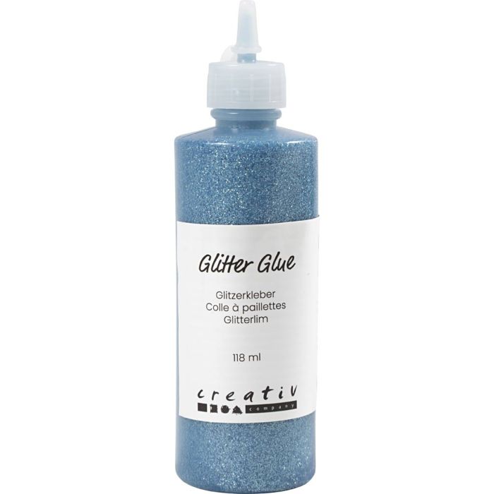 Colle à paillettes, bleu clair, 118 ml/ 1 flacon