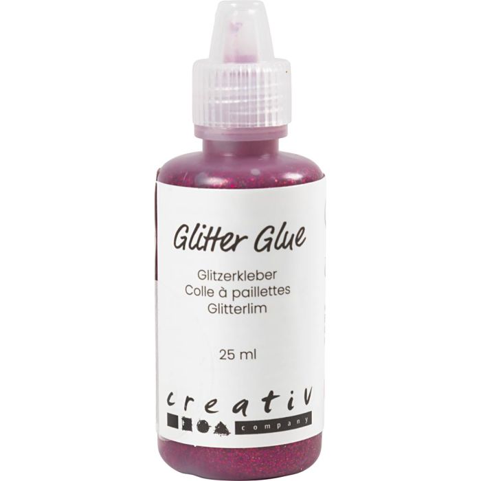 Colle à paillettes, rose, 25 ml/ 1 flacon