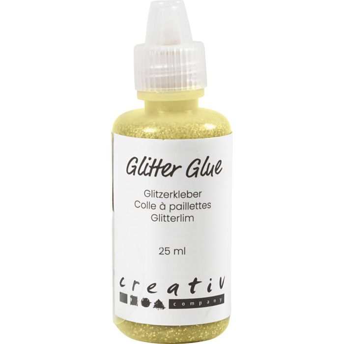 Colle à paillettes, vert-jaune irisé, 25 ml/ 1 flacon