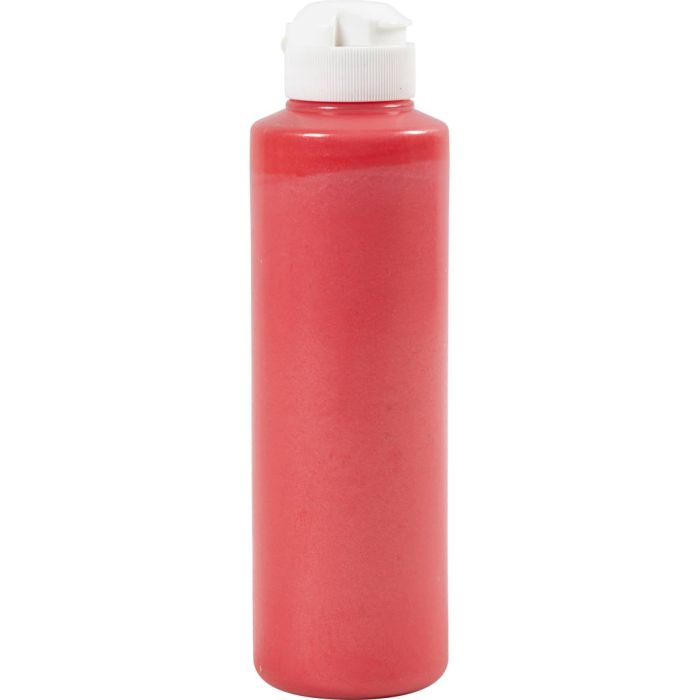 Peinture acrylique métallisée, rouge, 250 ml/ 1 flacon
