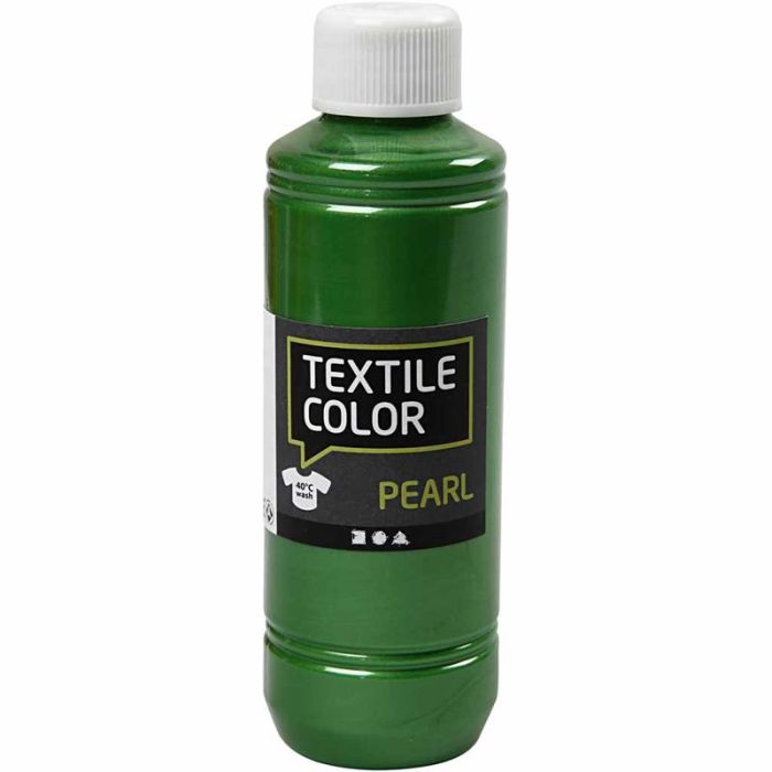 Textile Color, nacré, vert brillant, 250 ml/ 1 flacon