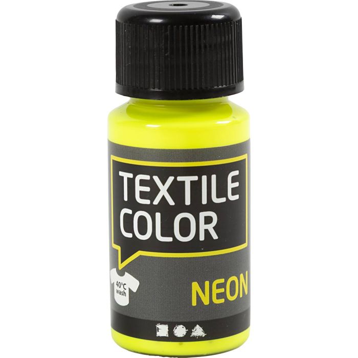 Textile Color, jaune néon, 50 ml/ 1 flacon