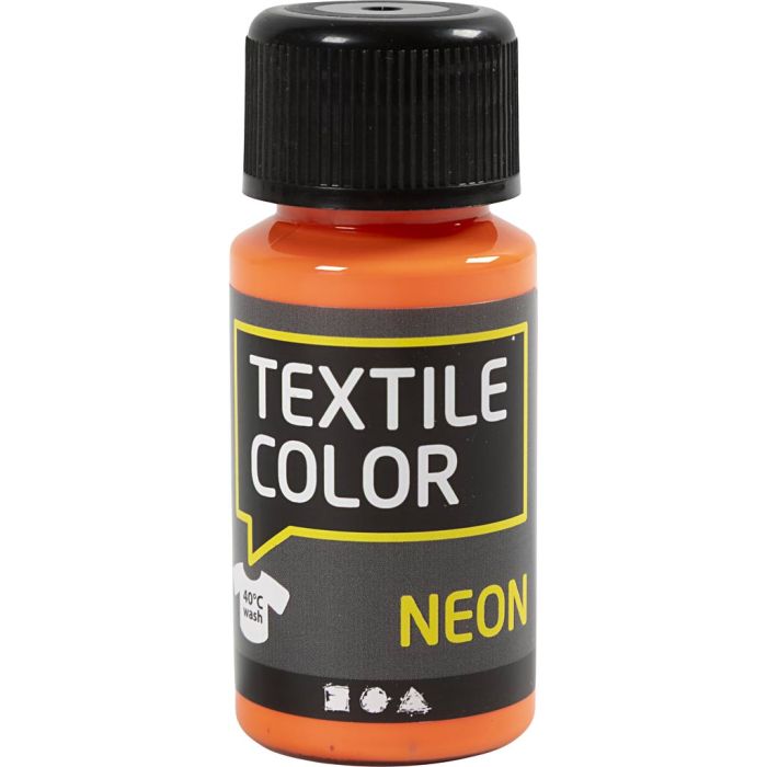 Textile Color, orange néon, 50 ml/ 1 flacon