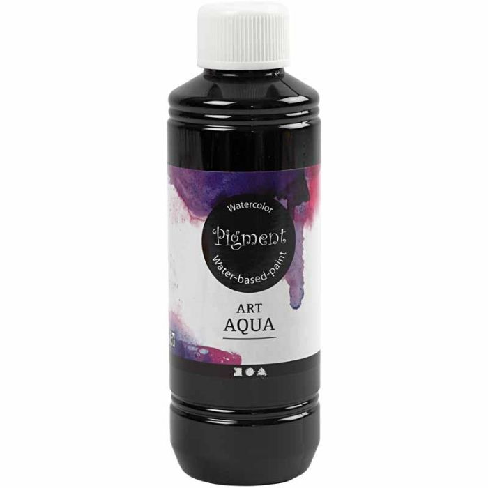 Aquarelle Art Aqua Pigment, noir, 250 ml/ 1 flacon
