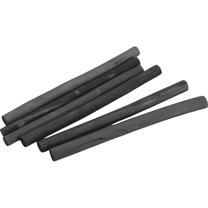 Fusains, L : 115 mm, d 10 mm, medium, 6 pièces/ 1 Pq.