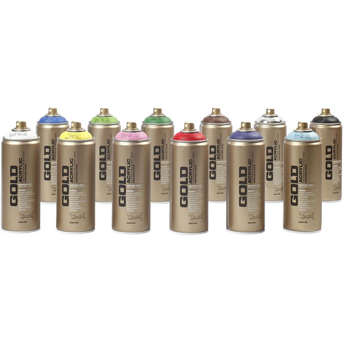 Peinture en Bombe, 12x400 ml/ 1 Pq.